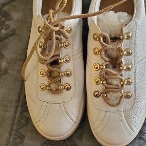 Massimo dutti leather trainers